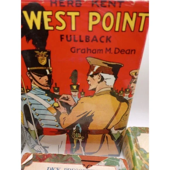 Lot 3 Rare Vintage Herb Kent West Point Fullback 1936 1st Ed HC Book 1911 2 3 YR - Picture 2 of 16